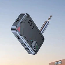 Bluetooth 5.3 Car Wireless Transmitter Receiver Adapter AUX Audio 3.5mm Jack-NRl