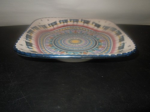 Dip. A Mano Signed Alfredo Italian 9" Salad Plate - Bild 2 von 3