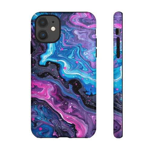 For iPhone 16 15 14 13 12 Phone Case Cover - Purple Twilight Liquid Hydro Dip - Picture 118 of 121