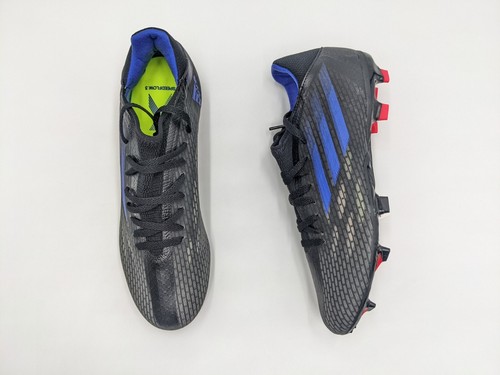 adidas Cleats Size 11.5 Black Blue Red X Speedflow.3 FG Low Soccer Shoes FY3296 - Picture 9 of 12