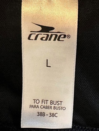 Sujetador deportivo Crane Fitness grande 38B-38C negro azul floral acolchado espalda deportiva sin usar - Imagen 4 de 5