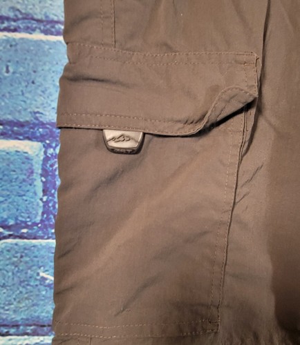 Columbia GRT Grey Nylon Hiking Outdoor Fishing Cargo Pants Shorts Men's W34" - Picture 5 of 7