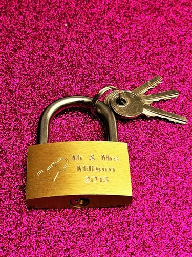 Personalised Fathers Day Gift Engraved LoveLock Padlock - Wedding Anniversa... - Picture 6 of 10