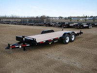 2022 SWS 20' H.D. Equipment Car Hauler Trailer w/ Pull Out Ramps (2) 7K Axles