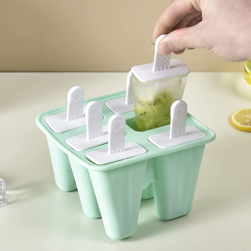 Eis am Stiel Form, Eis am Stiel Formen 6 Stück Silikon Eis Pop Formen BPA Frei - Bild 4 von 12
