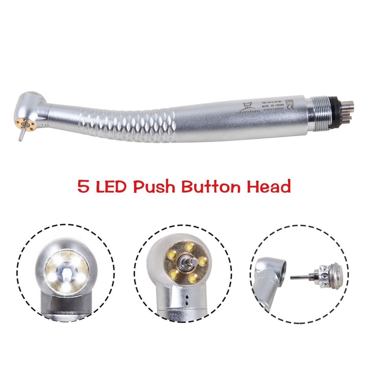5 Lights Dental LED E-generator Fiber Optic High Speed