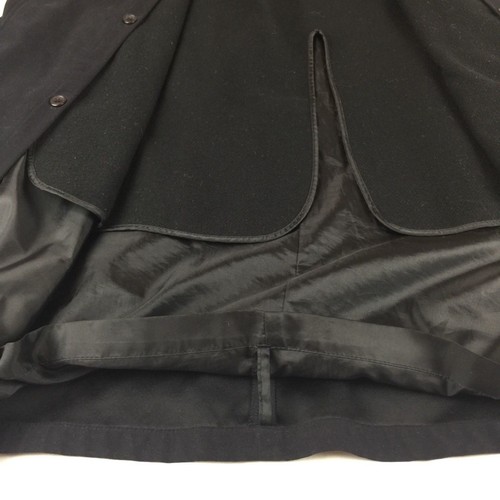 Anne Klein II Women's 4 Black Maxi Gabardine Long Overcoat Removable Warm Lining - Picture 7 of 7