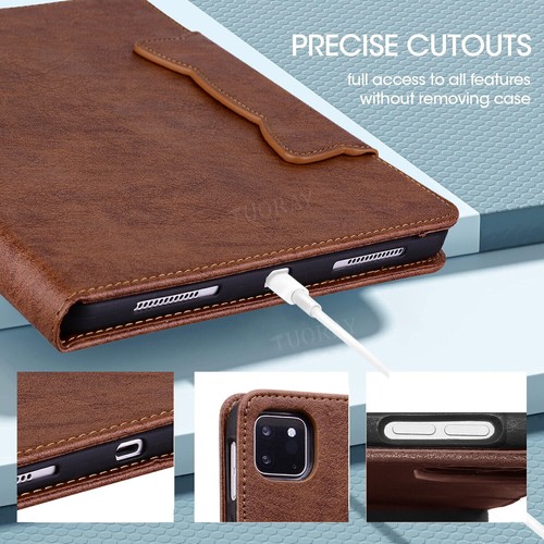 For iPad 11th 10th 9th 8 7th 6th 5th Gen Air Pro Leather Smart Stand Case Cover - Picture 80 of 91