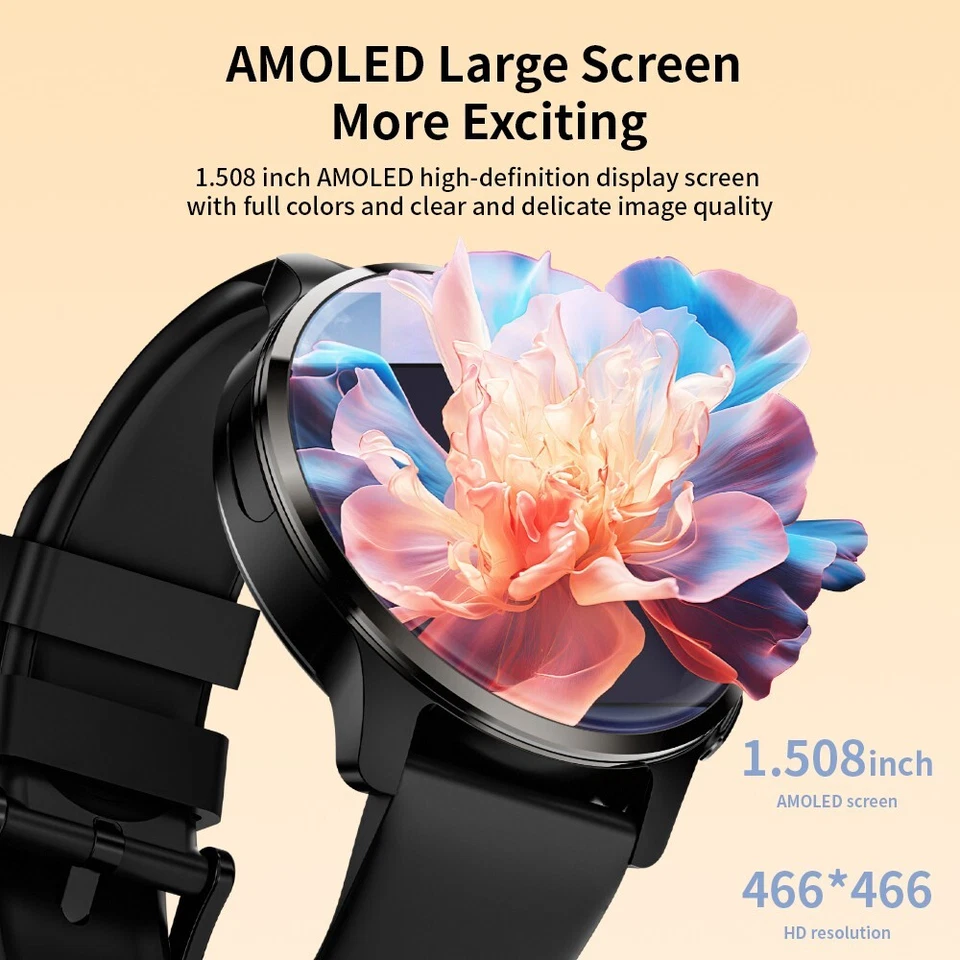 LOKMAT APPLLP 2 4G Smart Watch Android 8,1 GPS 2GB+16GB Heart Rate Monitor NFC - Image 4 of 4