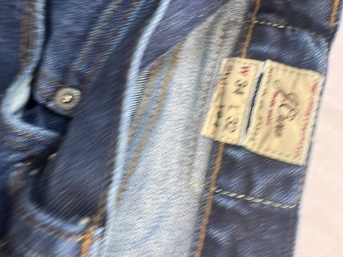 J Crew Kaihara Denim Jeans Mens 34x32 Blue 484 Japanese Slim Straight ~ NICE - Picture 9 of 12