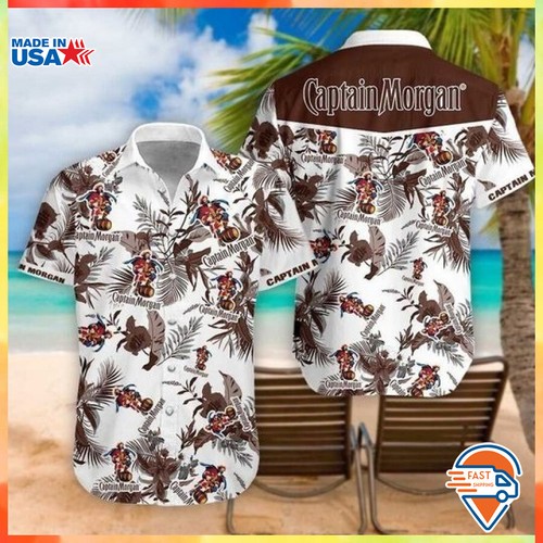 Captain morgan hawaiian shirt Clearance