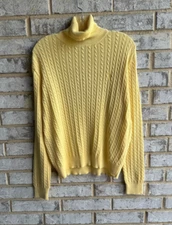 Ralph Lauren Polo Sport Long Sleeve Turtleneck Cable Knit Sweater Sport Size L