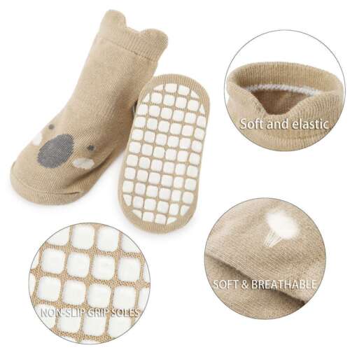 Anti-slip Kids Baby Girl Boys Toddler Grips Socks Winter Warm Cotton Shoes Socks - Picture 8 of 16