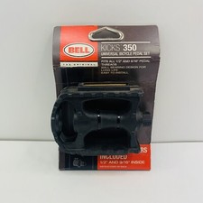 Bell Sports Kicks 350 Universal Bike Pedal Set Black Fits 1/2" & 9/16"