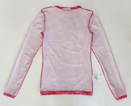 Brand New with Tags Saks Potts Hot Pink Digital Rose Print Long Sleeve Top Shirt - Picture 15 of 21