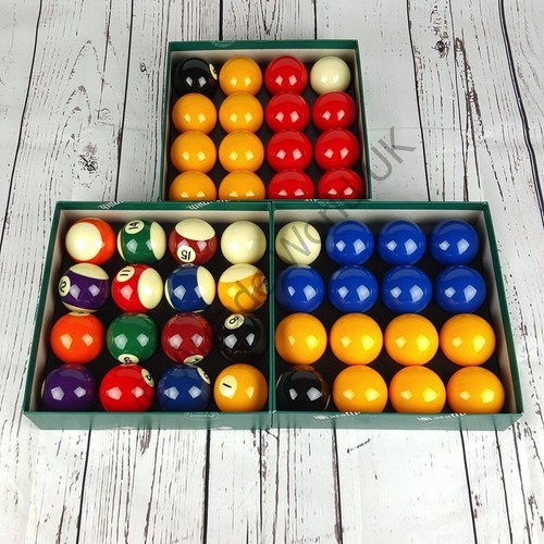 Aramith Premier 2 1 7 8 Pool Ball Set Red Yellow Spot Stripe Blue Aramith Premier 2 1 7 8 Pool Ball Set, How To Set Up A Pool Table Red And Yellow
