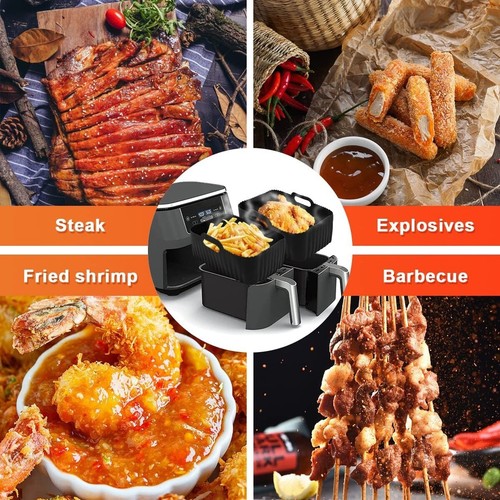 Premium Ninja AF400UK & AF451UK Silicone Liners - 2Pcs Large Silicone Air Fryer. - Picture 6 of 8