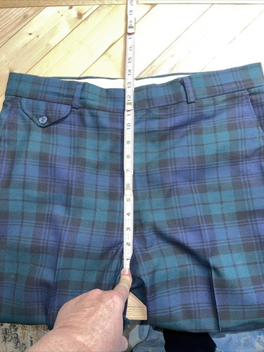 Pantalones de golf Anderson Little Green de lana vintage de 1970 para hombre 37X28,5 - Imagen 11 de 16