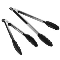 Kitchen Tongs Set Of 2 Ilome Locking Design 9 Serving Tong And 12 Bbq Tong ... on sale Kitchen Tongs Set Of 2 Ilome Locking Design 9 Serving Tong And 12 Bbq Tong ... on sale