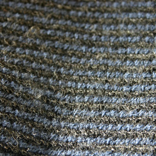 COACH Black & Blue Stripe Wool/Alpaca Knit Muffler  - Picture 2 of 3