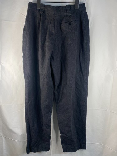 Escada Trouser Pants Women's Size 42 Black Wool Pants Straight By Margaretha Ley - Picture 15 of 21