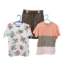 Beverly Hills Polo Club Boys 3 Pc Short Set-5/6-T-Shirts-Cargo Shorts