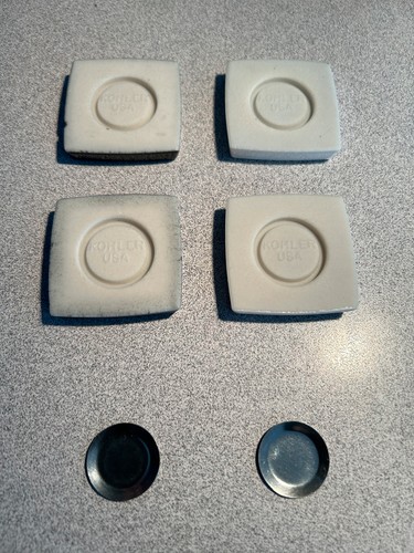 Kohler K-46059 ALTERNA Square Handle Faucet Inserts - 2 Black and 2 White - Picture 5 of 9