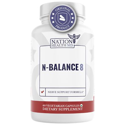 NATION HEALTH MD N-Balance8 - Nerve Support Formula - Nerve Support Supplemen...