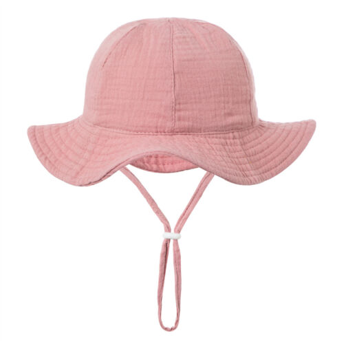 Kids Baby Sun Hat Summer Bucket Hat Boy Girl Toddler Unisex Beach Cap 3-12 Month - Picture 14 of 21