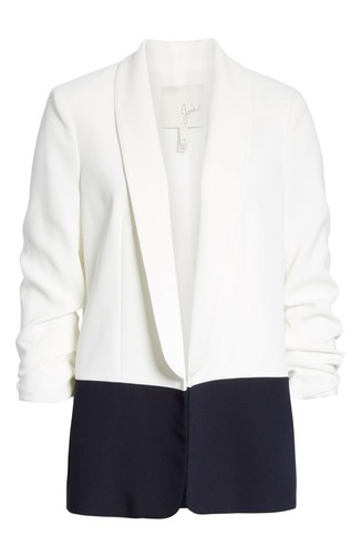 Chaqueta para mujer Joie Lollasa B Colorblock en blanco, azul marino talla 8 $348 - Imagen 5 de 10