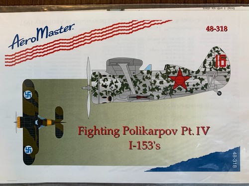 1/48 AeroMaster FIGHTING POLIKARPOV Pt.IV: 1-153s Finland & USSR VVS Decals OOP - Bild 1 von 2