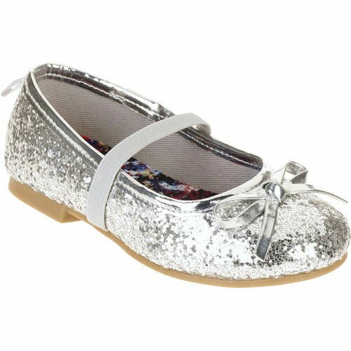 Faded Glory Healthtex Casual Flat Toddler Girls' Size US 10 Silver       --336-- - Picture 1 of 2