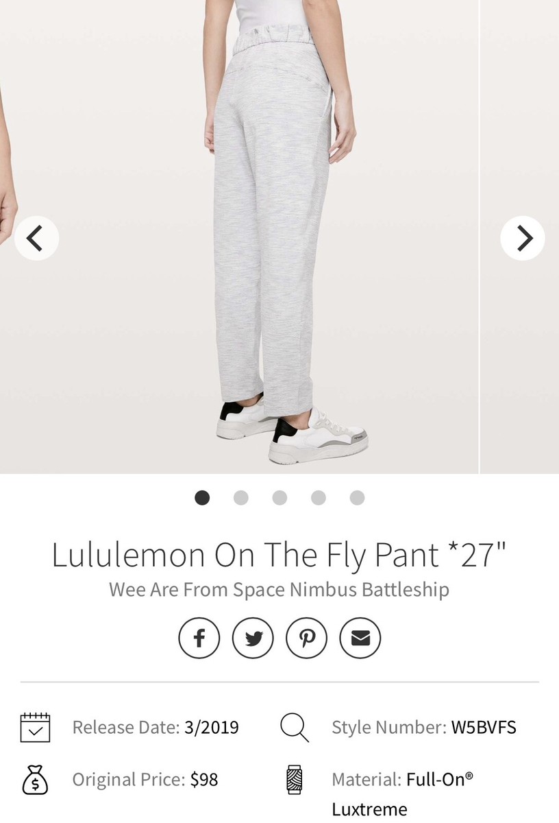 lululemon - 美品！lululemon ルルレモン On The Fly Pants サイズ4 Lululemon On The Fly 7/8 Pant Travel Woven 4 Dark Olive