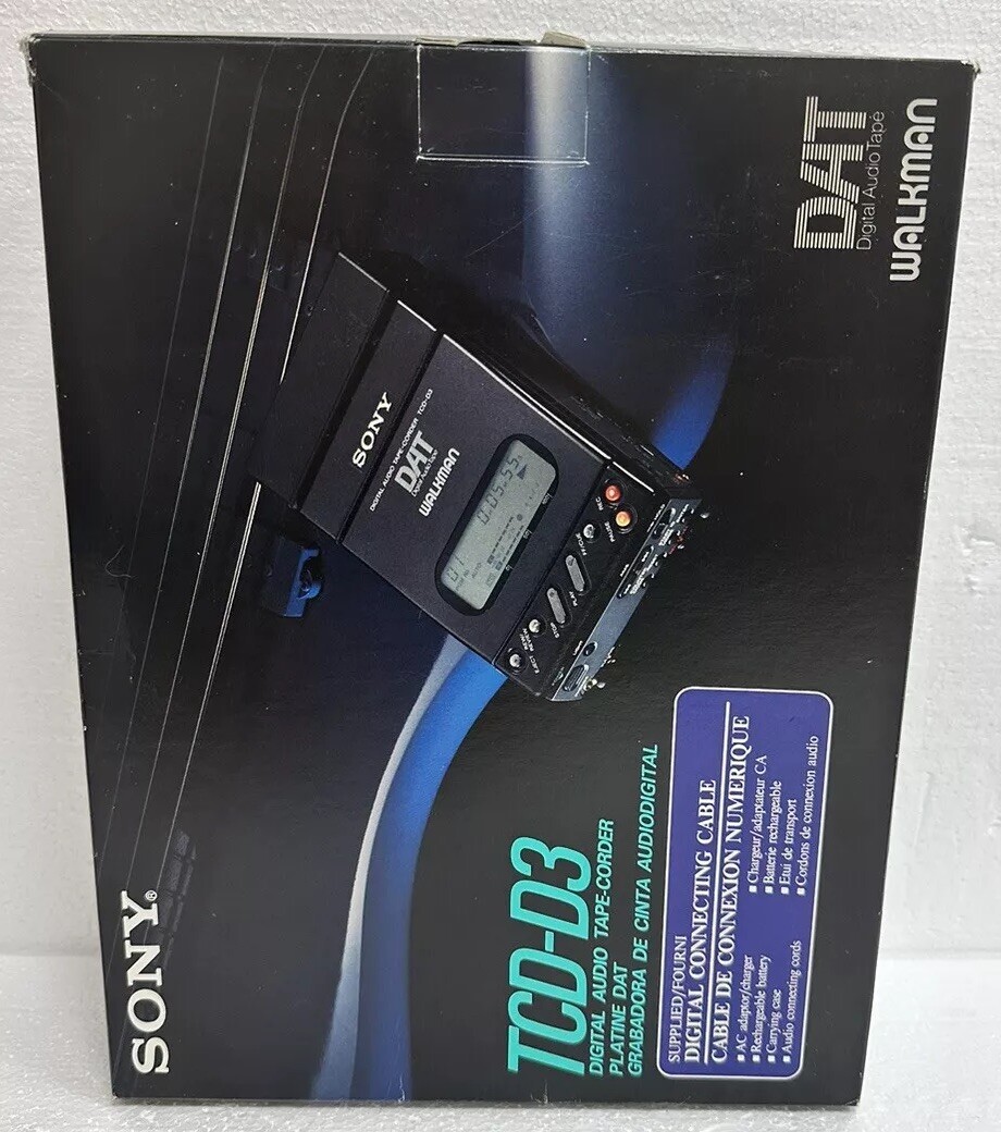 Sony TCD-D3 Portable DAT Recorder Digital Tape Japan Read