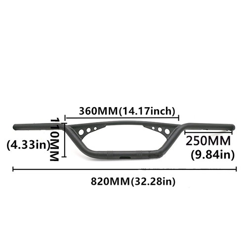 7/8" Motorcycle Drag Bars Handlebars Dirt bike For Honda Harley Kawasaki Yamaha - Picture 2 of 6