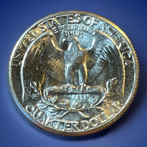 Washington Quarter 1960 error de acuñación. Troquelado interior (Rev.) “PLURIBUS” WQ-026 - Imagen 4 de 8