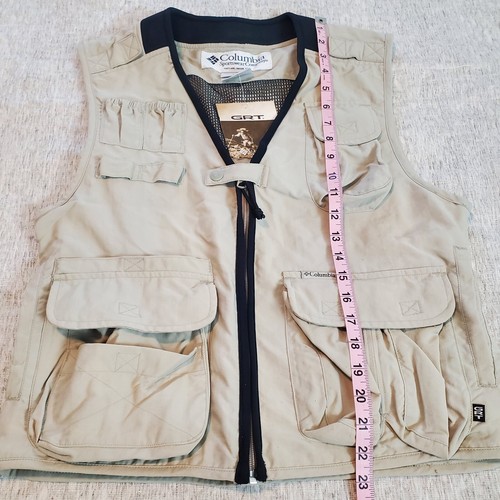 Columbia Fly Fishing Vest Vented Outdoor Cargo Utility GRT Unisex Small - Picture 6 of 6