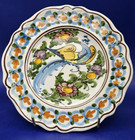 Vintage Hand Painted Greek Decorative  Plate Skyros Greece Small Plate Signed 7"