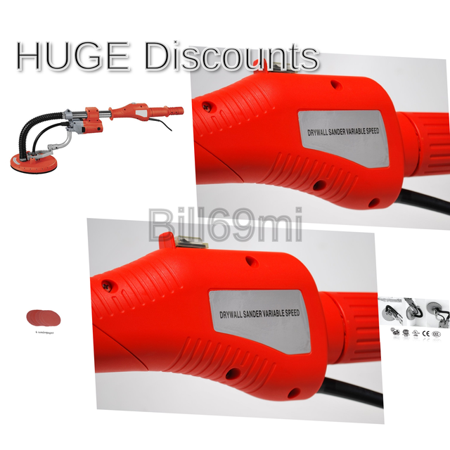 Aleko 690e Electric Variable Sd Drywall Sander With Telescopic Handle 600 Wat