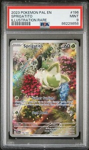 PSA 9 MINT - POKEMON S&V PALDEA EVOLVED - SPRIGATITO 196/193 ILLUSTRATION RARE