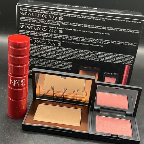 NARS SOME LIKE IT HOT MINI LASH & GUANCE SET, orgasmo, laguna, nero esplicito nuovo con scatola - Foto 19 di 19