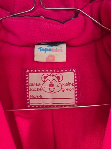 Topo Mini SIze 18-24 Months Girls One Piece Snow Suit Fleece Lined Crisp Clean - Picture 6 of 8
