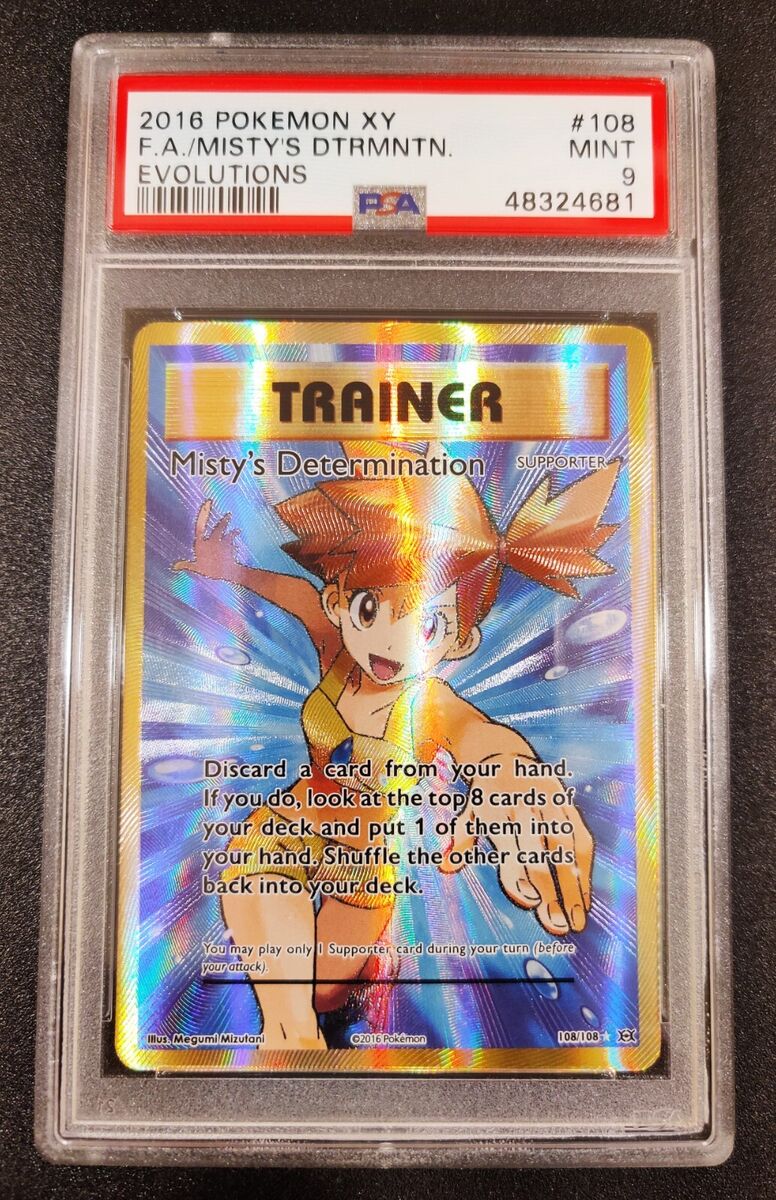 Misty's Determination PSA 9 XY Evolutions 108/108 Pokemon Misty's Determination PSA 9 XY Evolutions 108/108 Pokemon