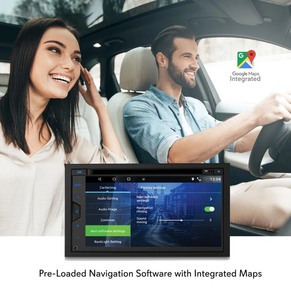 New Pyle PLDAND697 Double DIN Android Stereo Receiver System 6.8 Inches Nav - Image 4 of 4