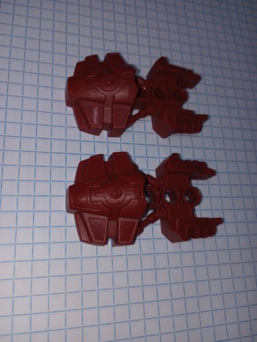 2 Bionicle Lego Parts number 50919 Foot Toa Hordika Dark Red Genuine Lego IRL - Picture 6 of 18