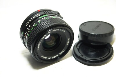 Canon FD 28mm f2.8 lens For Canon AE-1 program F 1n A-1 35mm Slr
