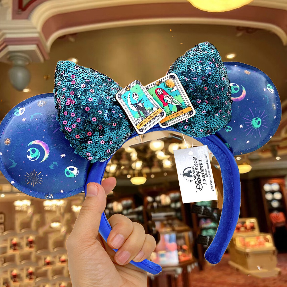 ディズニー耳 2024 Authentic Shanghai Disney Special Cinderella Lace Ears
