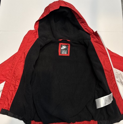 Nwt Authentic Nike Little Boys Red/Black/White Hooded Jacket Size 5 (4-5 years) - Picture 9 of 10