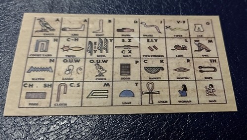 Egyptian Personalized 21K Gold Cartouche Hieroglyphic Made to Order 5-6 Letters - Picture 9 of 9