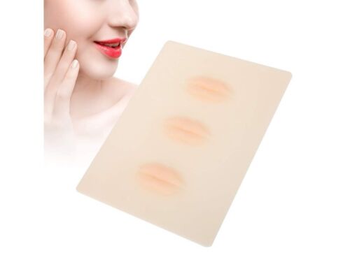3-lips Lipstick Makeup Learning 3D Tattoo Fake Practice Human Soft Skin - Picture 10 of 10